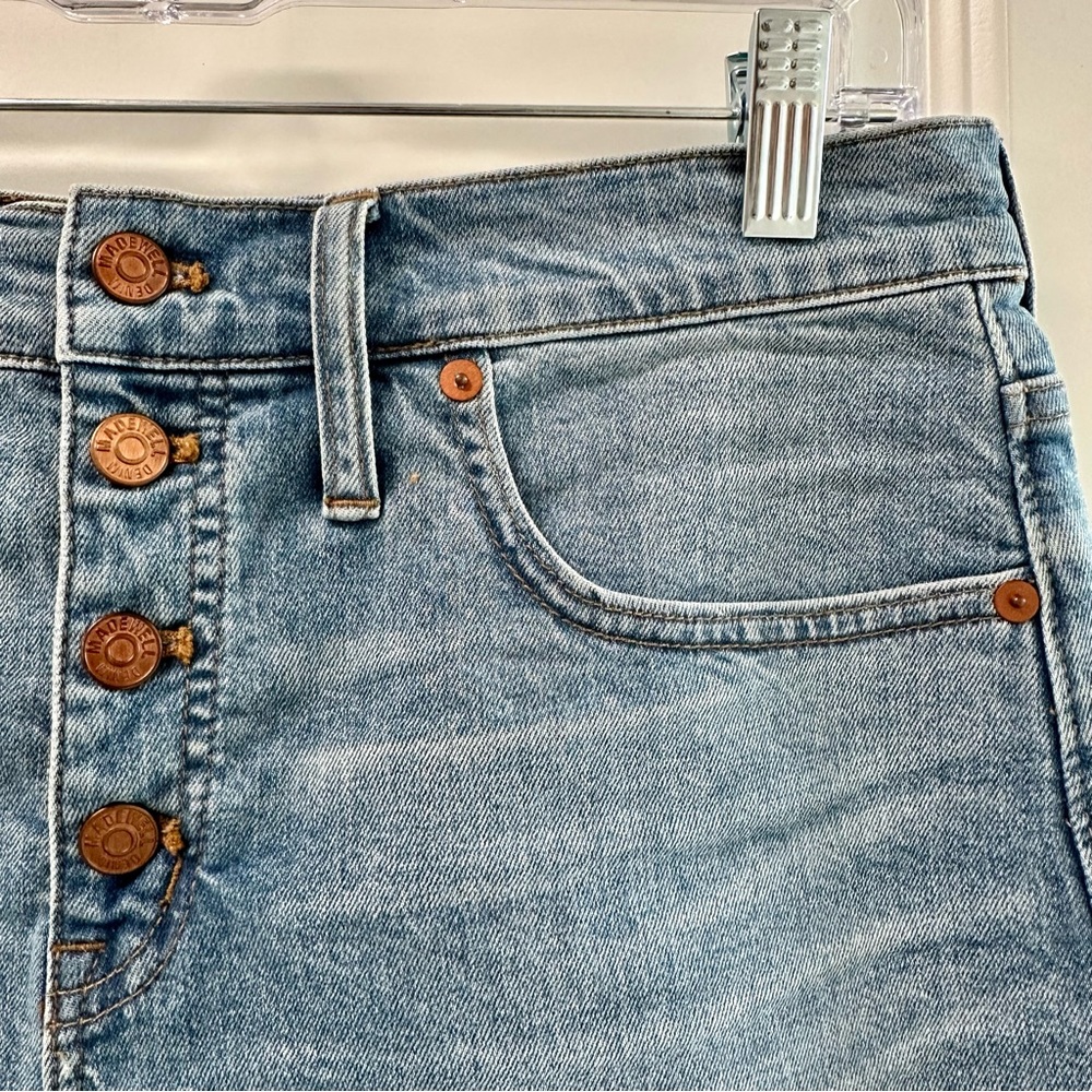 Women’s Madewell Denim Shorts “The Perfect Vintage Short” Indigo Wash Size 29 - Picture 6 of 6